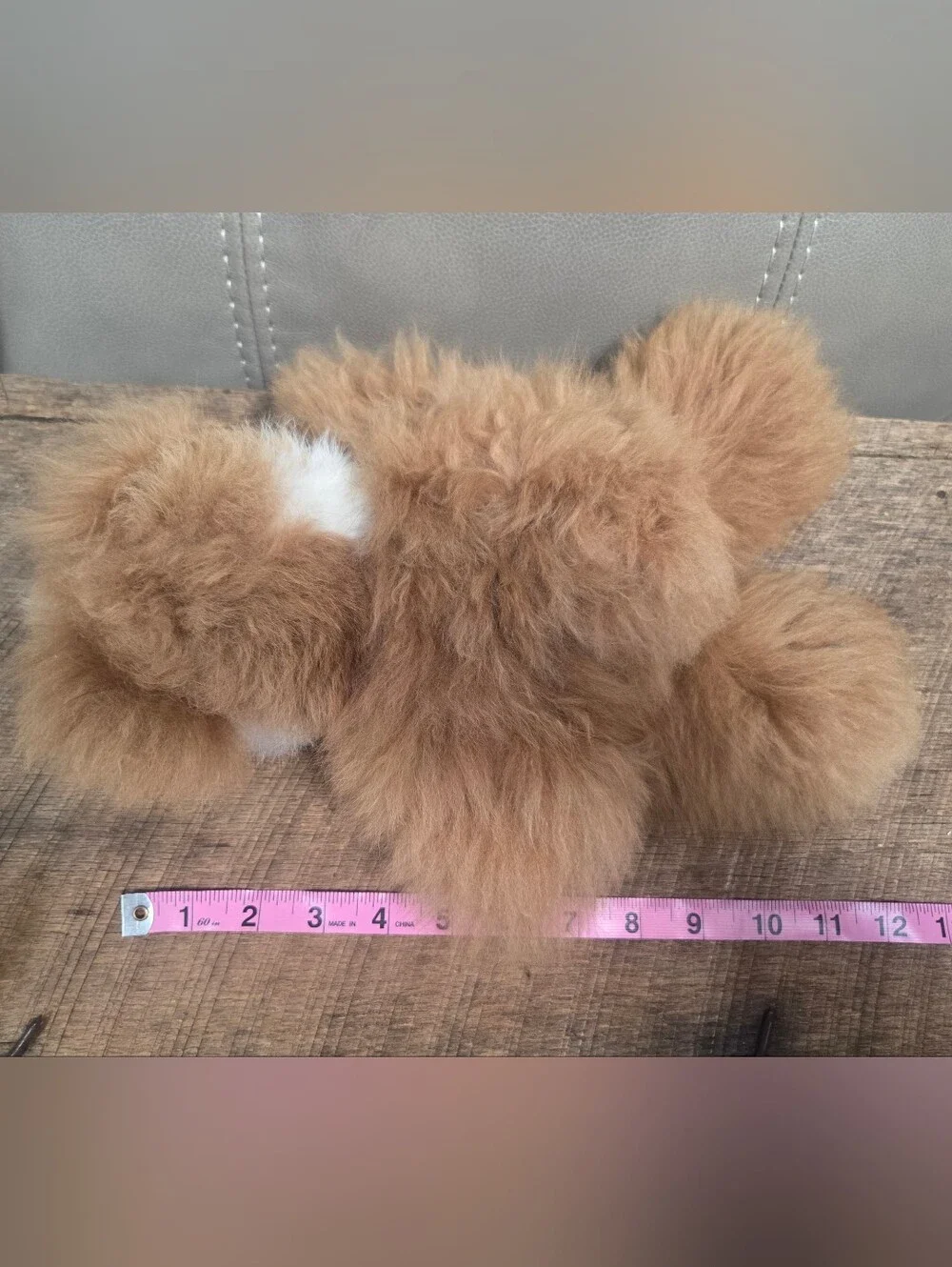 Handmade Peruvian 100% Alpaca Fur Teddy Bear – Ultra Soft Collectible ~ Bin 1F